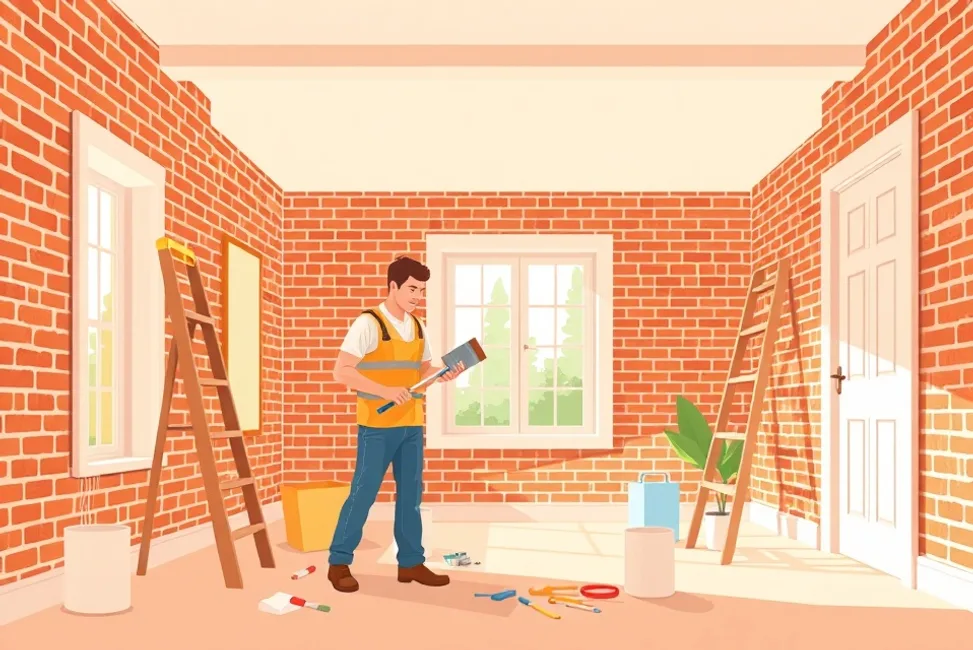 Intérieur rénové après travaux de peinture à Brumath